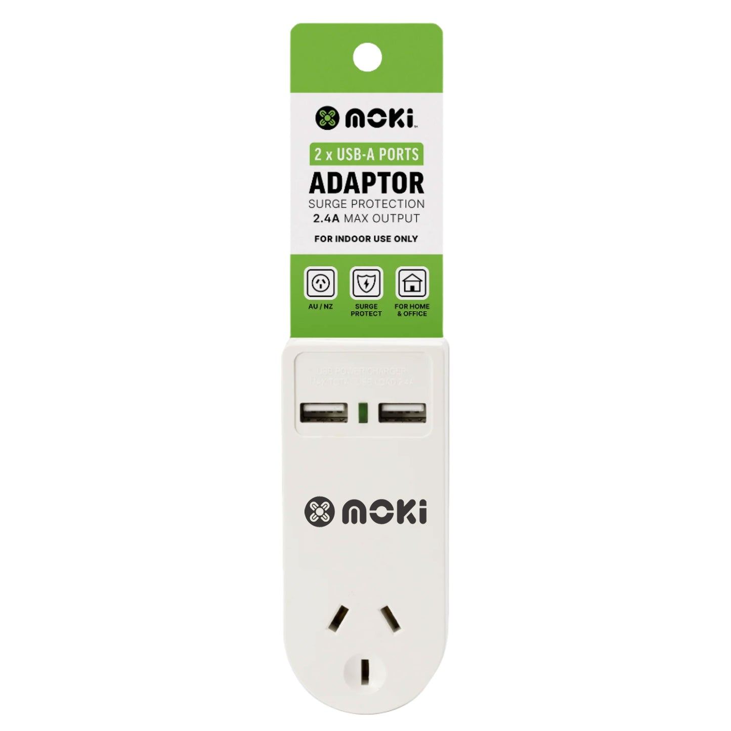 Moki Power Adaptor + USB-A