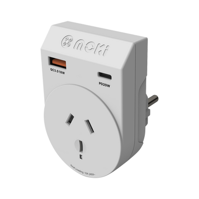 AU/NZ to Europe Outbound - Travel Adaptor PLUS