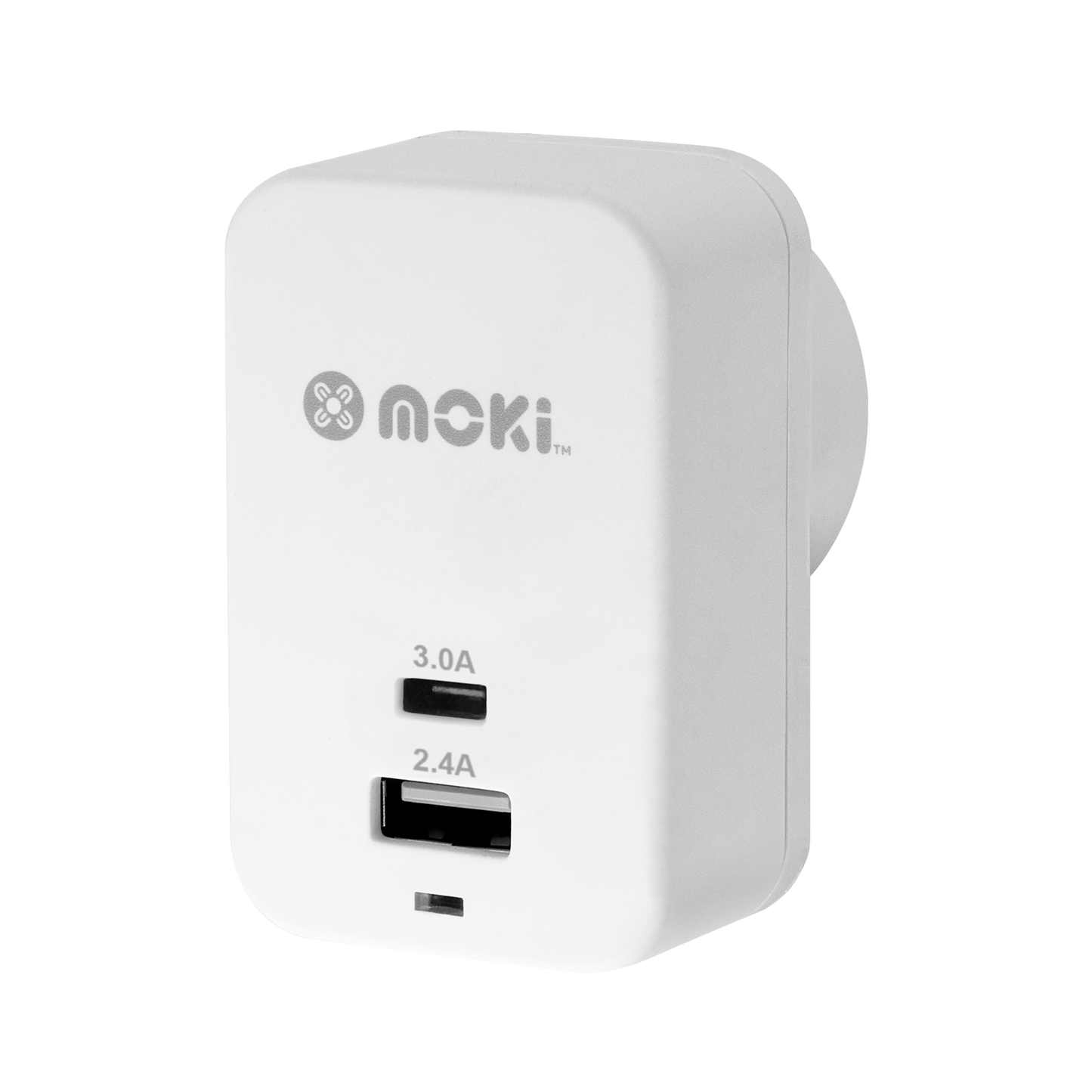 Wall Charger Plus - USB + Type-C Rapid Charge White